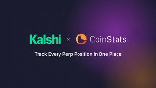 Kalshi and CoinStats integration artwork