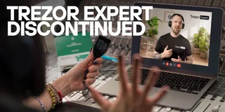 Trezor official artwork for Trezor ends new Expert session sales while honoring existing bookings