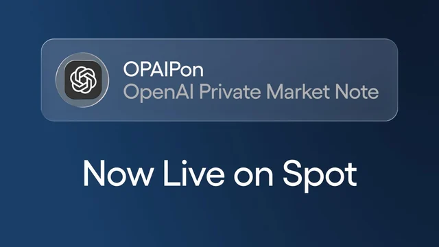 Ondo Perps graphic announcing OPAIPon now live on spot