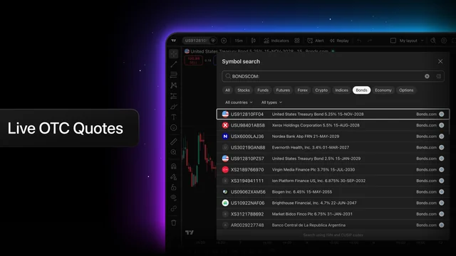 Official Bonds.com feed artwork with a bond search panel.