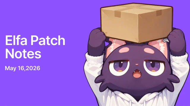 Elfa official artwork for Elfa’s May patch takes the Auto API out of beta