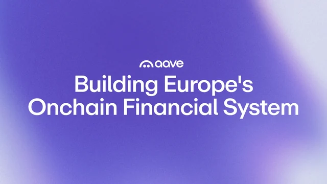 Aave artwork about Europe’s onchain financial system