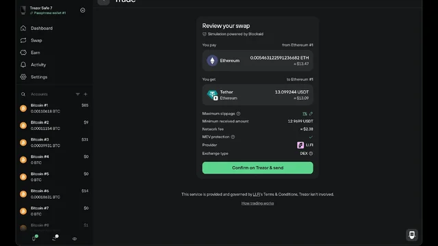 Trezor official artwork for Trezor’s September release expands transaction simulation beyond EVM networks