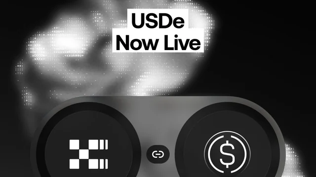 X Layer graphic reading USDe Now Live, with the X Layer logo linked to a USDe coin