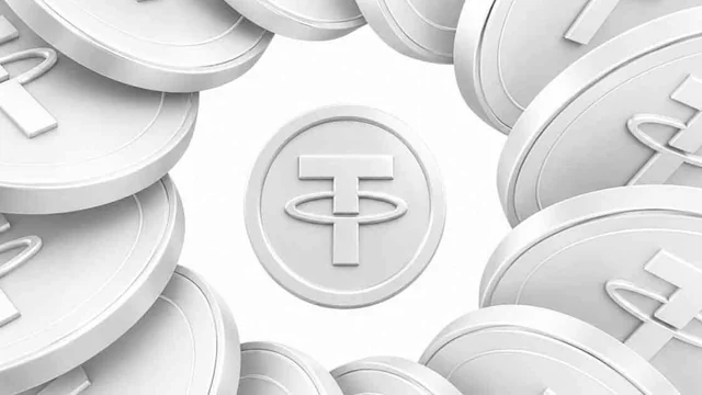 Silver USDT token illustration