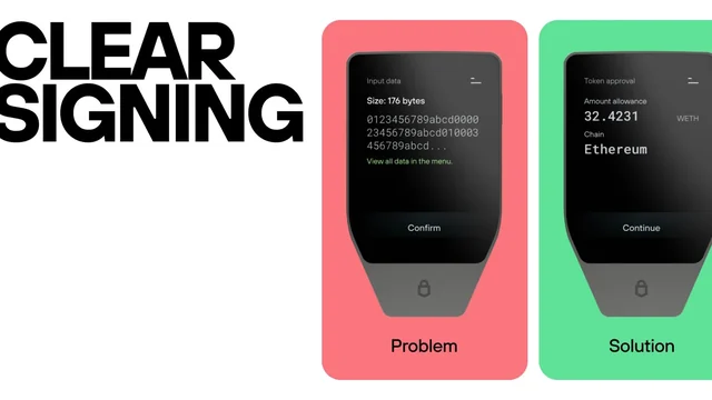 Trezor official artwork for Trezor introduces Clear Signing for supported EVM contracts