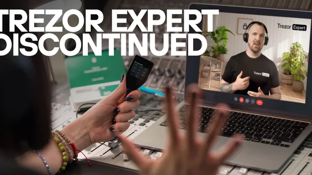 Trezor official artwork for Trezor ends new Expert session sales while honoring existing bookings