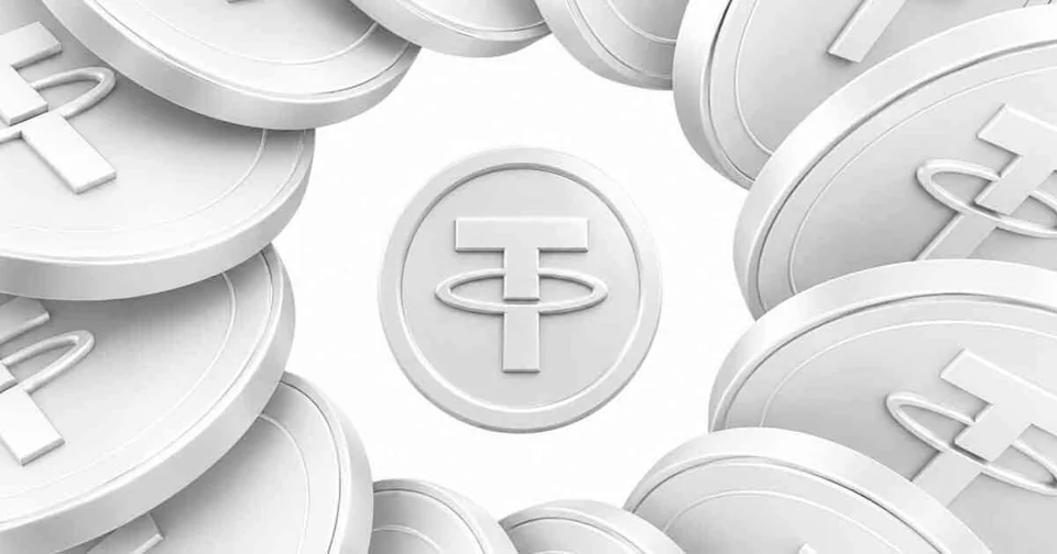 Silver USDT token illustration
