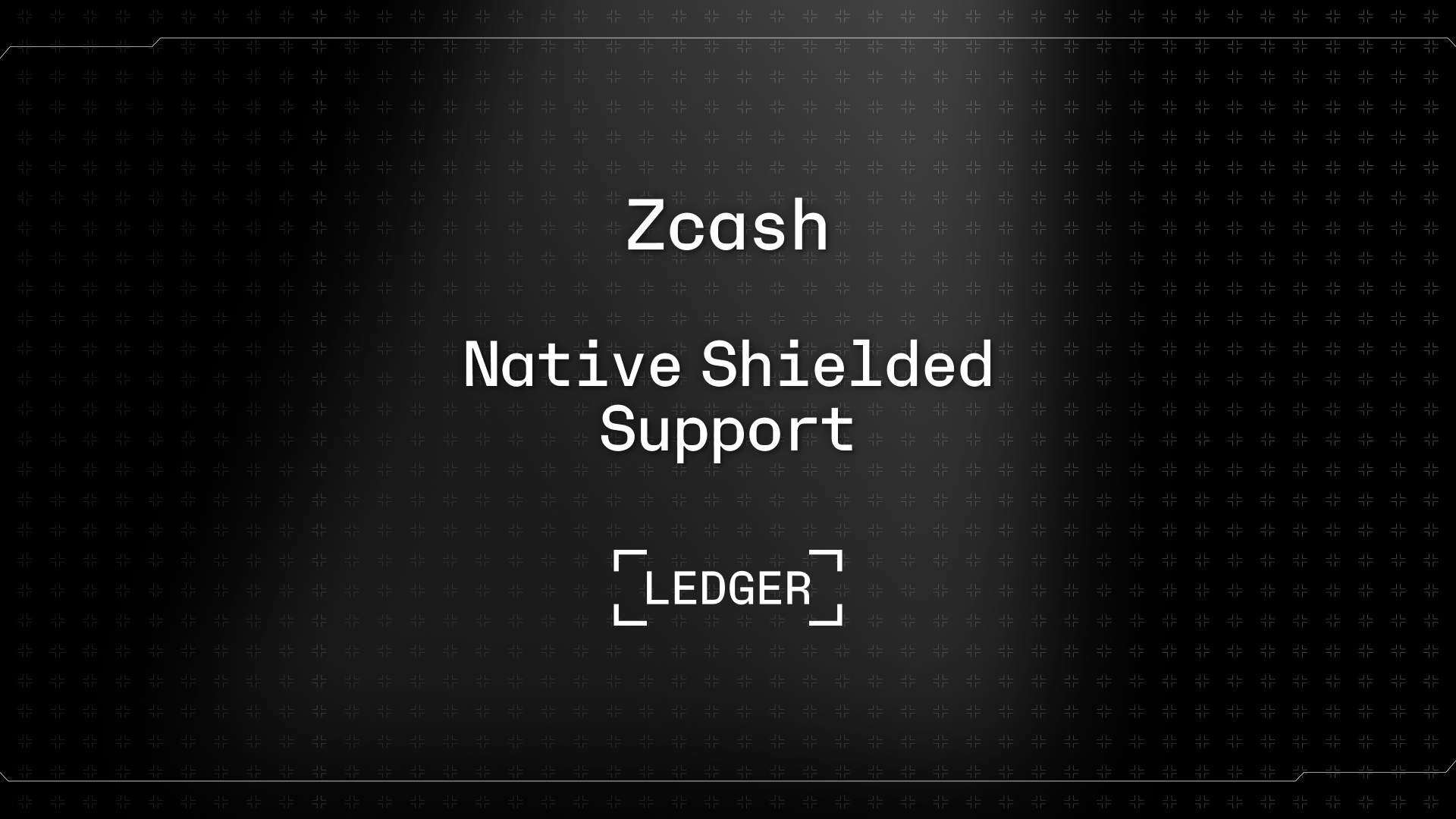 Official Ledger shielded Zcash artwork