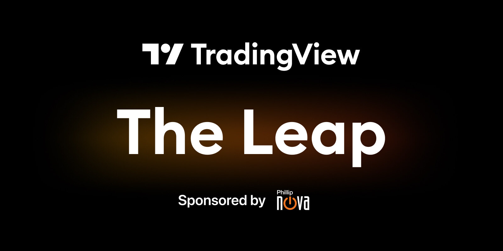 The Leap campaign artwork with TradingView and Phillip Nova branding