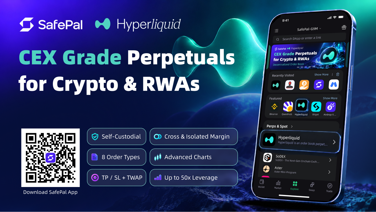 Official SafePal Hyperliquid launch illustration