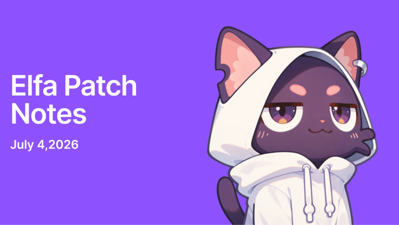 Elfa official artwork for Elfa’s July patch adds clock-based schedules and prepaid API balances