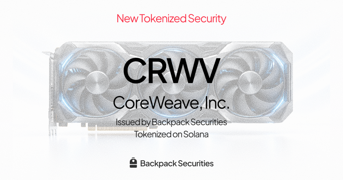 Official Backpack artwork for CoreWeave