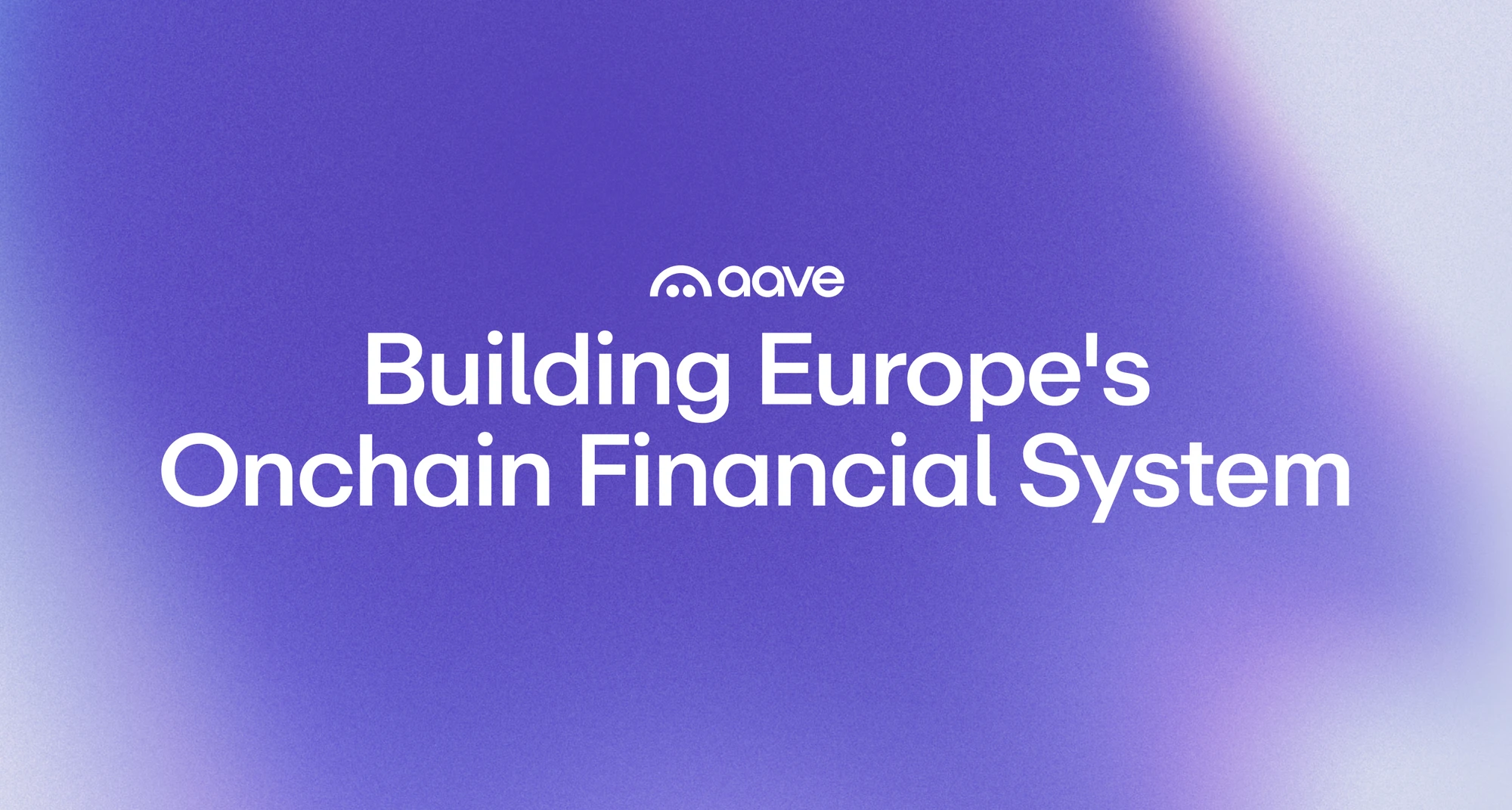 Aave artwork about Europe’s onchain financial system