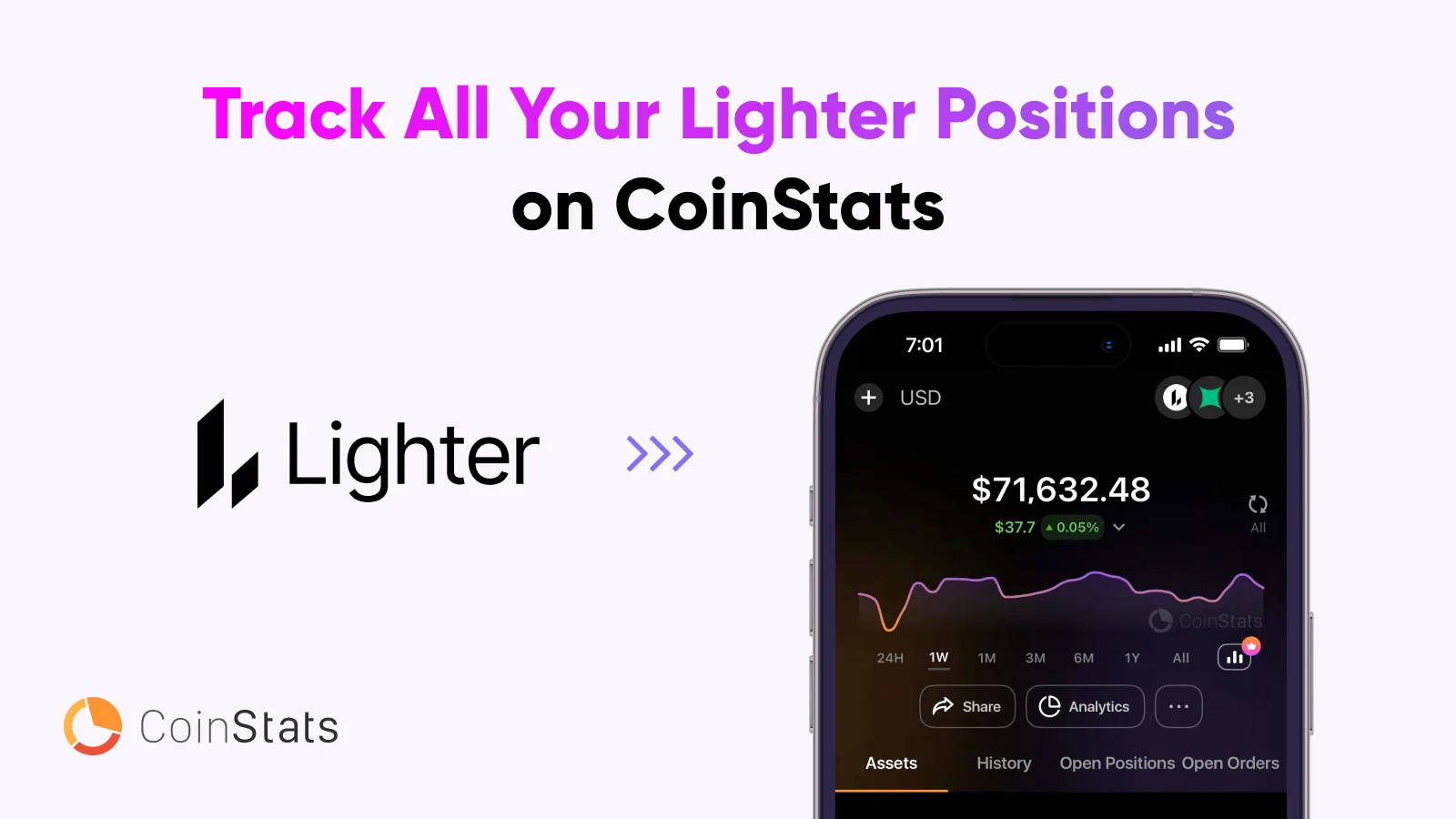 CoinStats official artwork for CoinStats adds Lighter perpetual positions to its portfolio dashboard