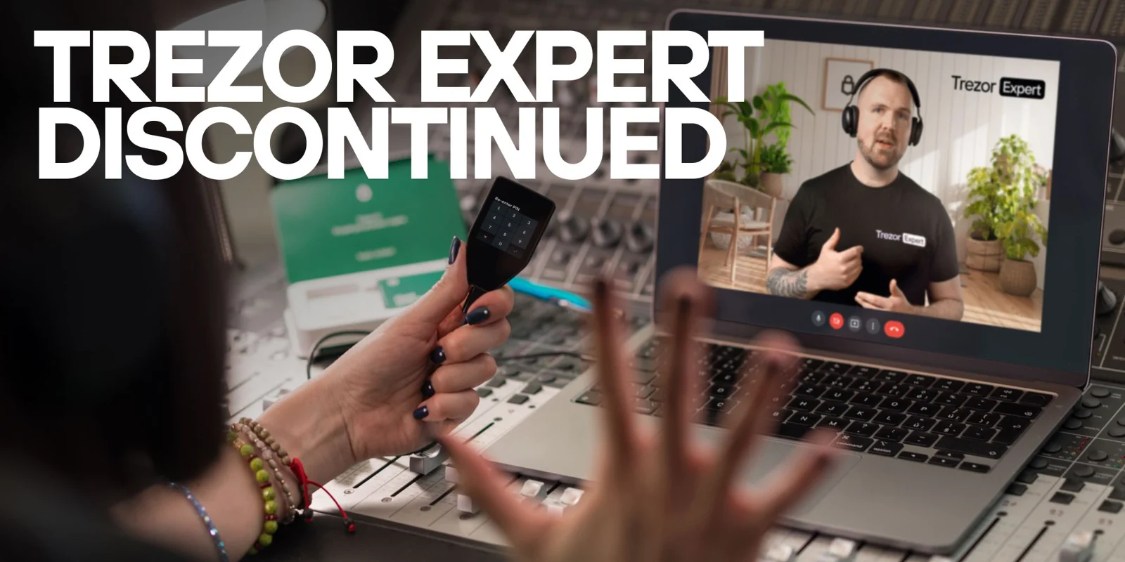 Trezor official artwork for Trezor ends new Expert session sales while honoring existing bookings